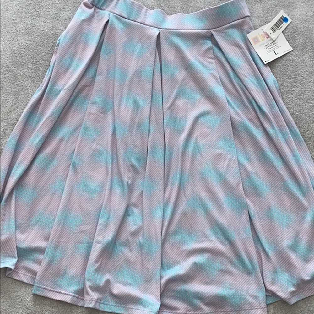 Brand new lite pink and blue skirt